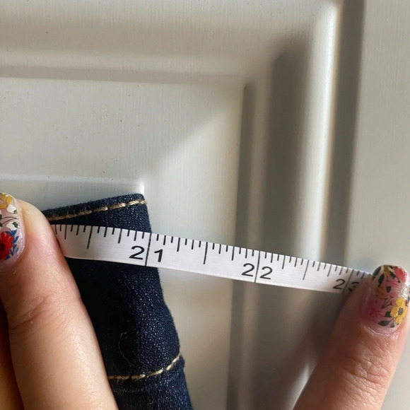 City Chic NWT Womens Glamour Denim Dark Wash Jeans Size 22 Bootcut 32' Inseam *S - Picture 5 of 9